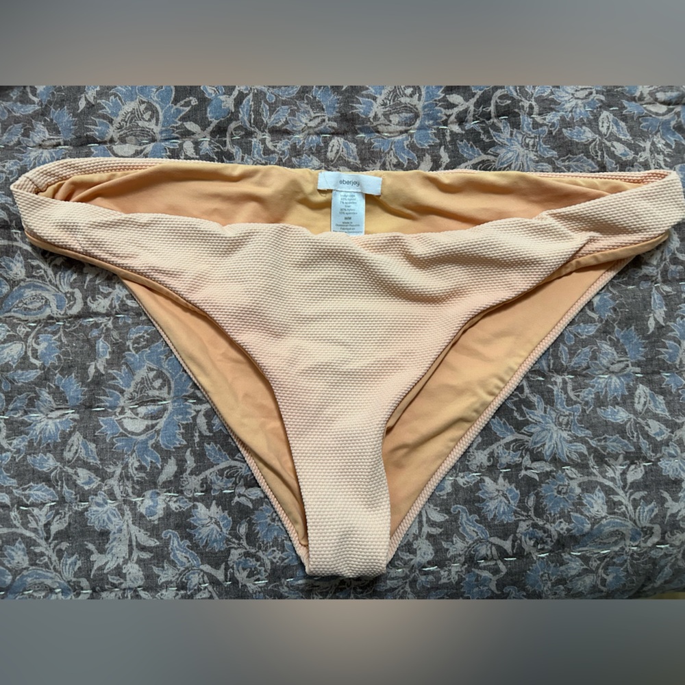 Eberjey orange/creamsicle Textured Bikini Bottom